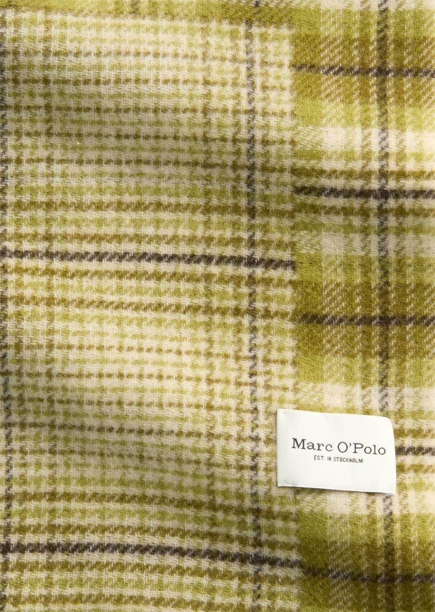 Patchwork scarf made from pure new wool