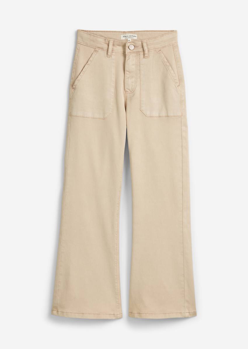 TEENS-GIRLS trousers made from an organic cotton blend