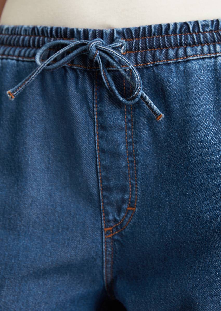 Flowing trousers wide made from TENCEL™ Lyocell mix