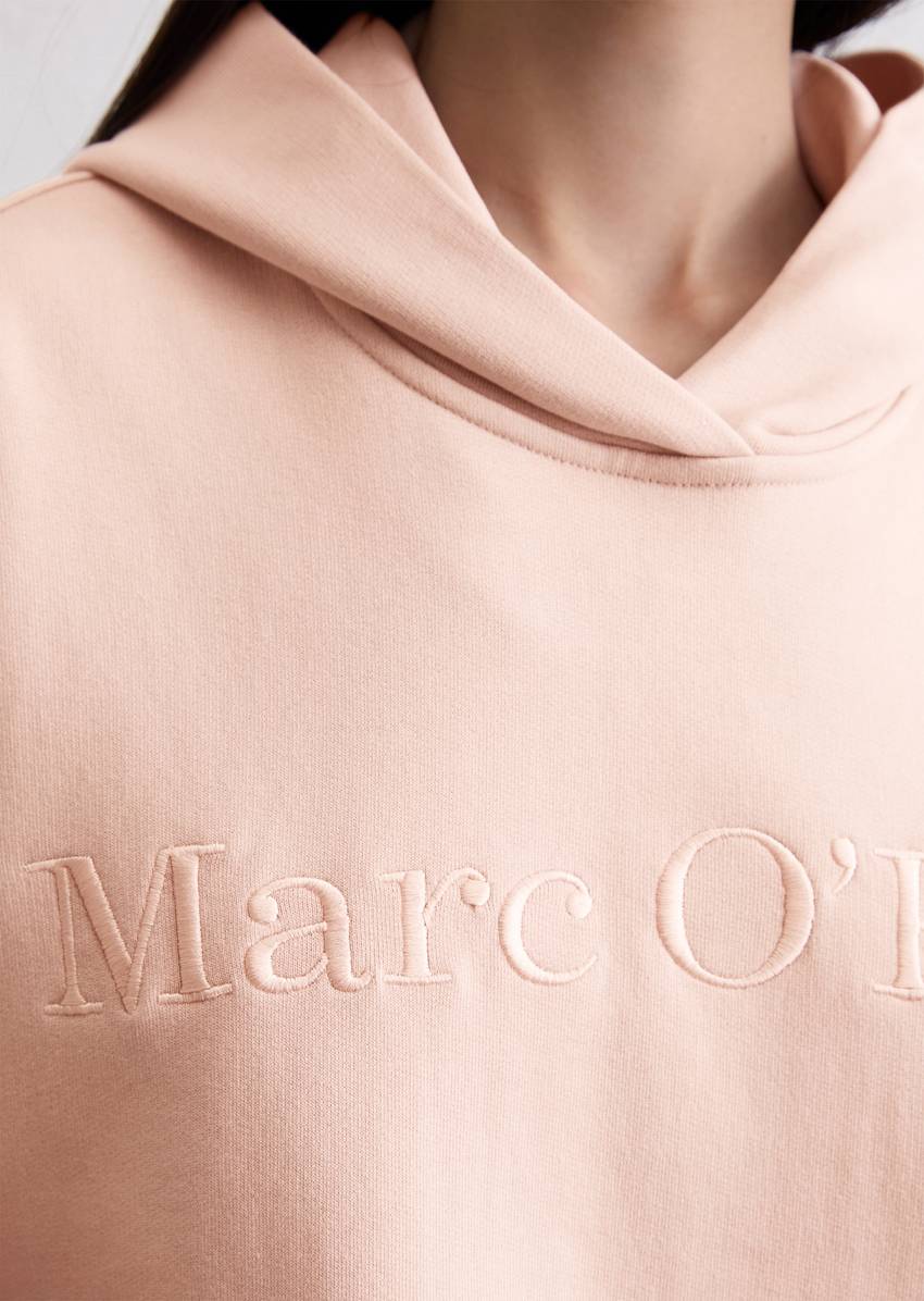 Logo hooded sweatshirt relaxed made from organic cotton