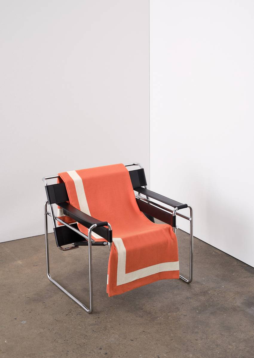 Jacquard statement plaid made from double-knitted organic cotton