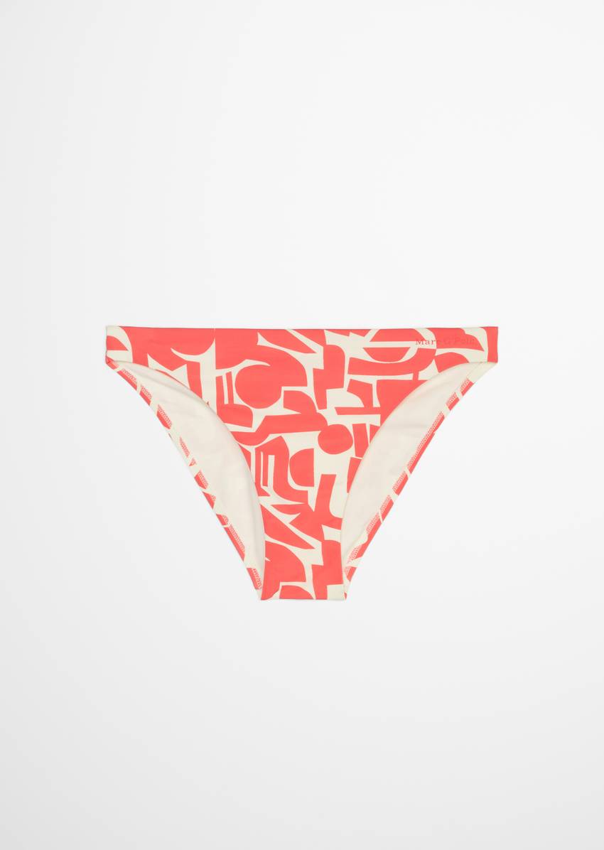 Bikini briefs made from recycled material