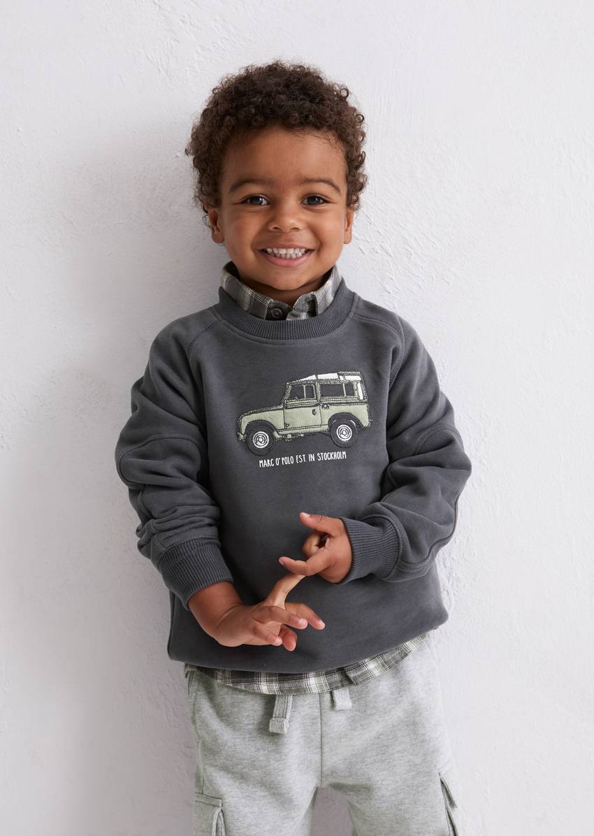 KIDS-BOYS sweatshirt made from pure organic cotton