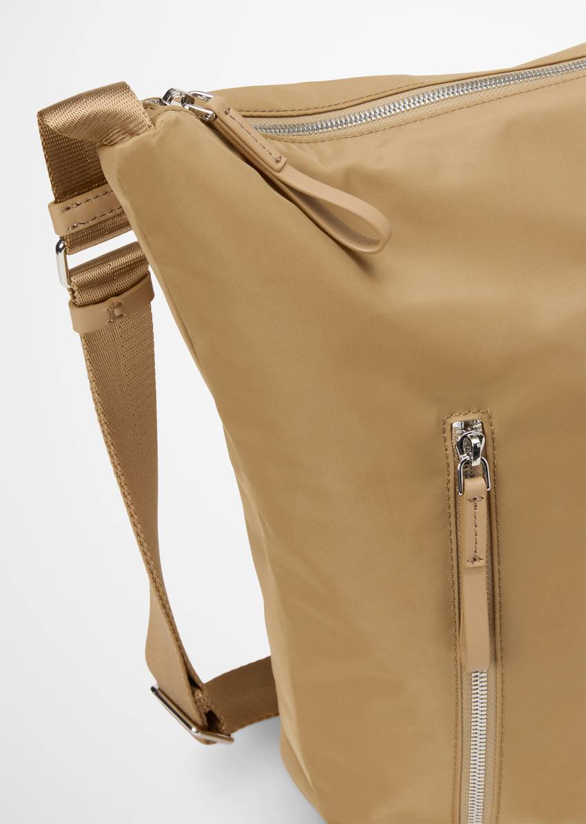 Hobo bag medium made from recycled material