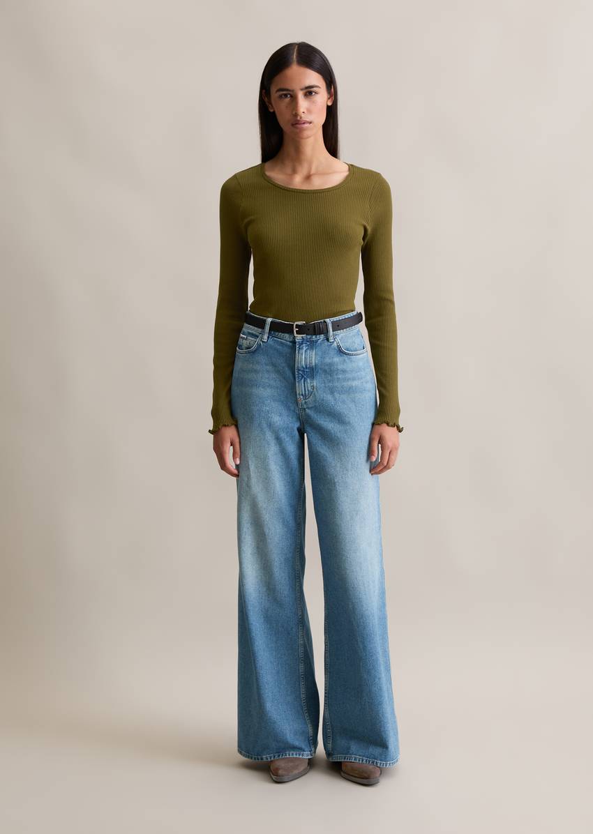 DfC longsleeve slim made from organic cotton stretch