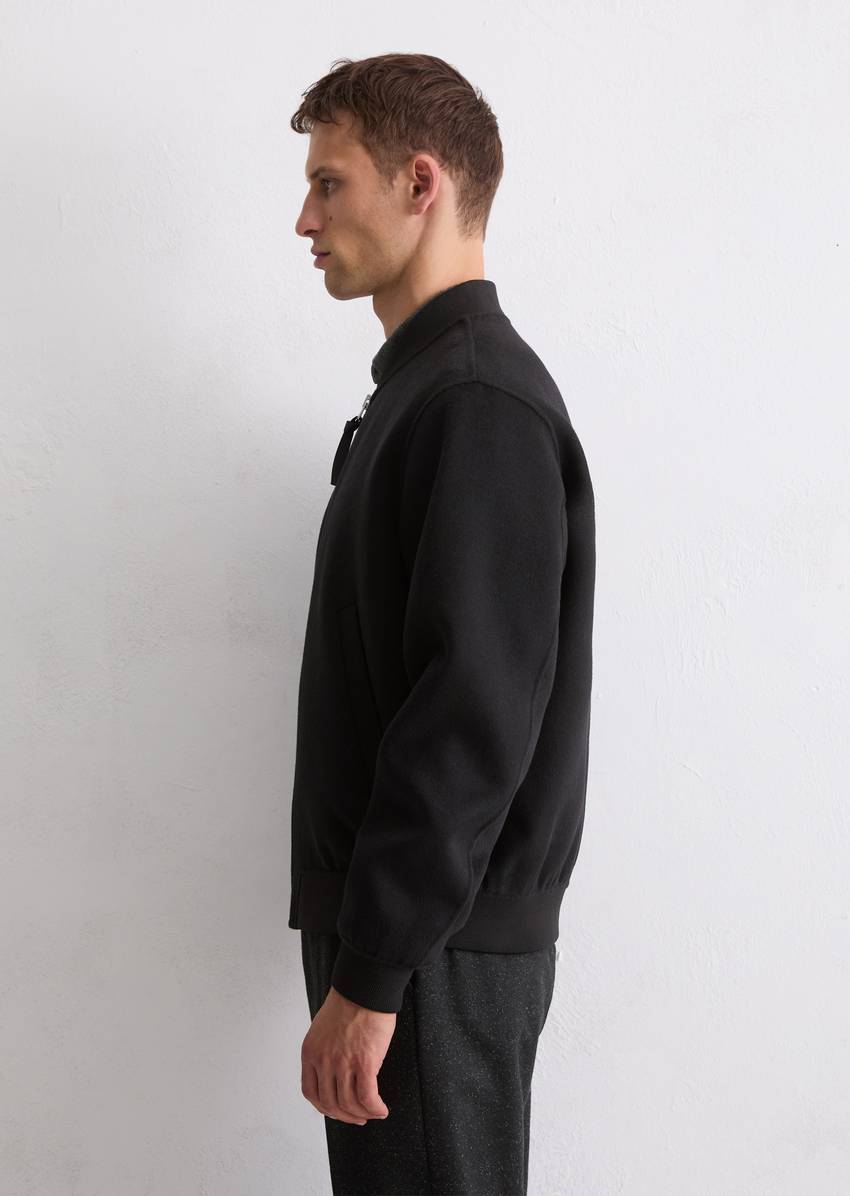 Blouson regular made from a recycled wool mix