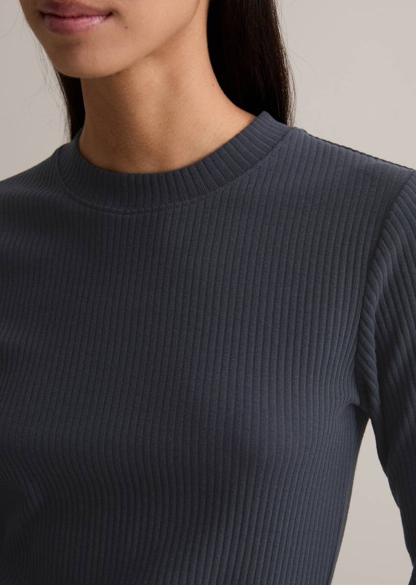 Longsleeve slim made from ribbed jersey