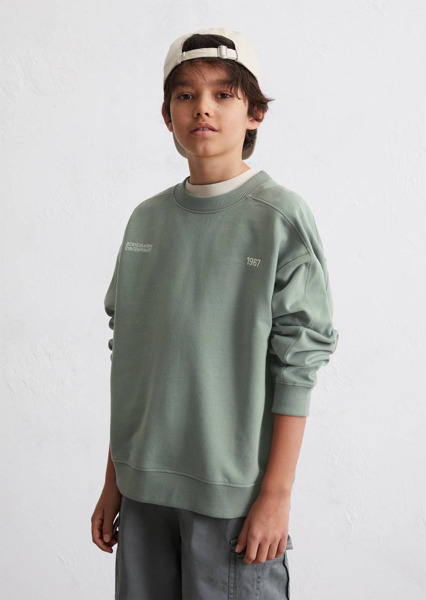 TEENS-BOYS sweatshirt made from pure organic cotton