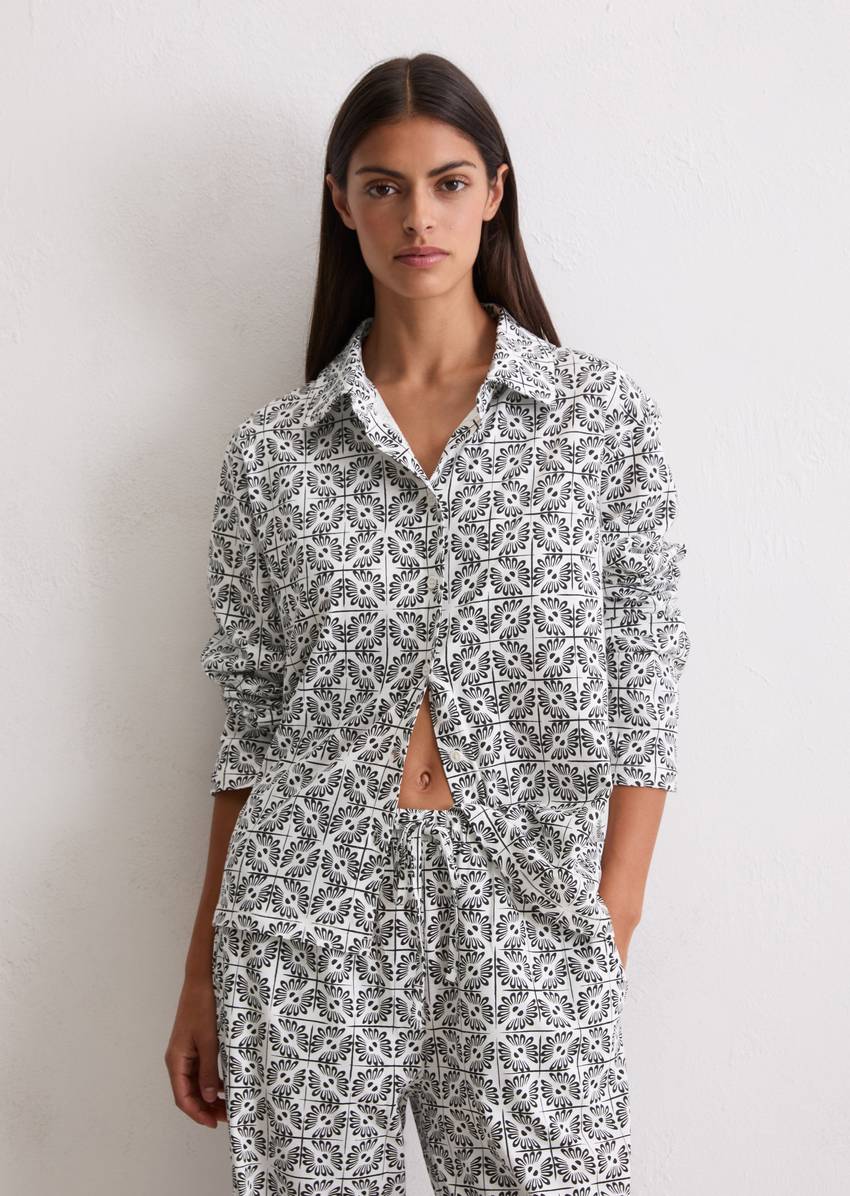 Lounge jersey shirt made from pure organic cotton