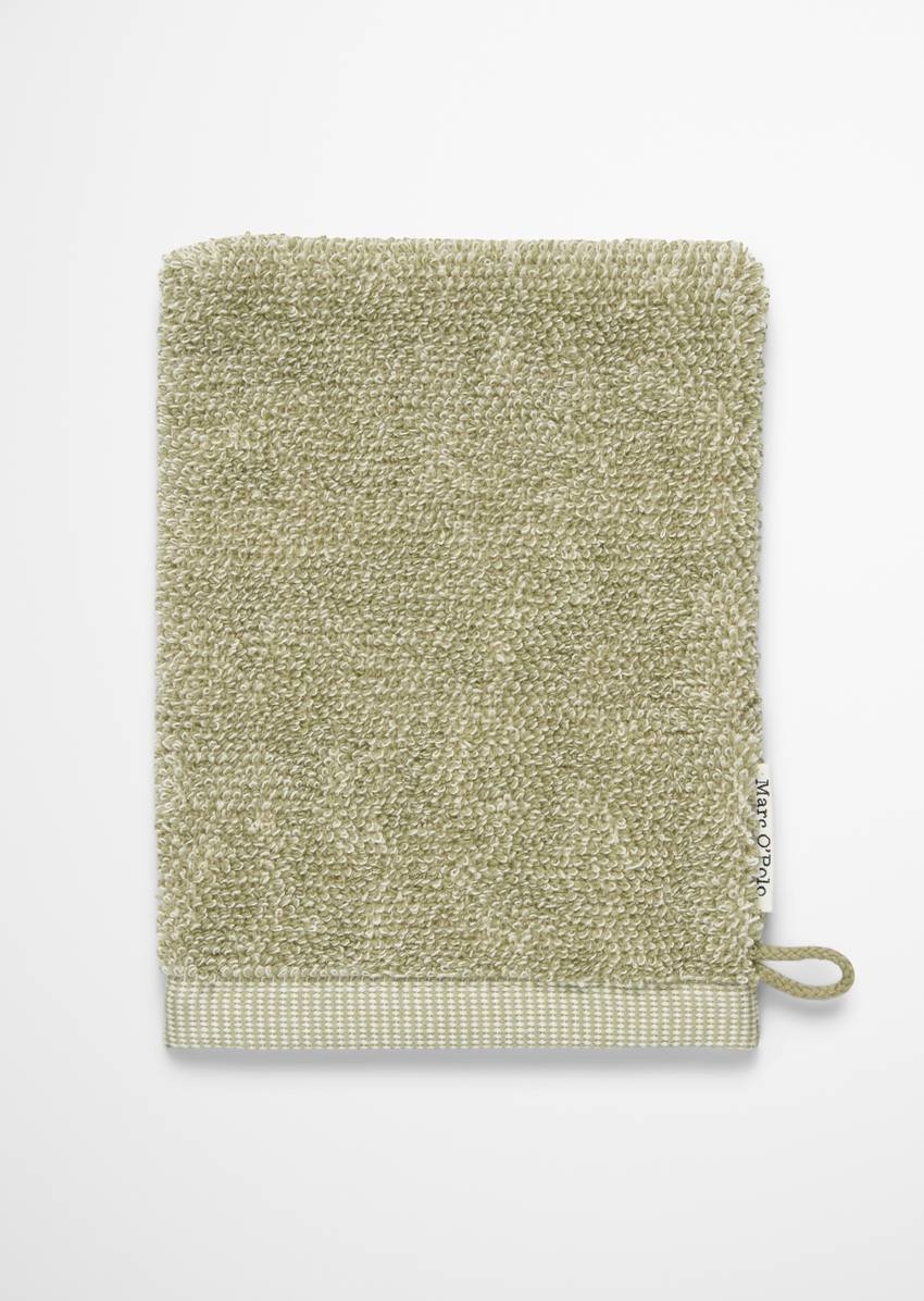 Wash mitt model Timeless melange made from organic cotton terry