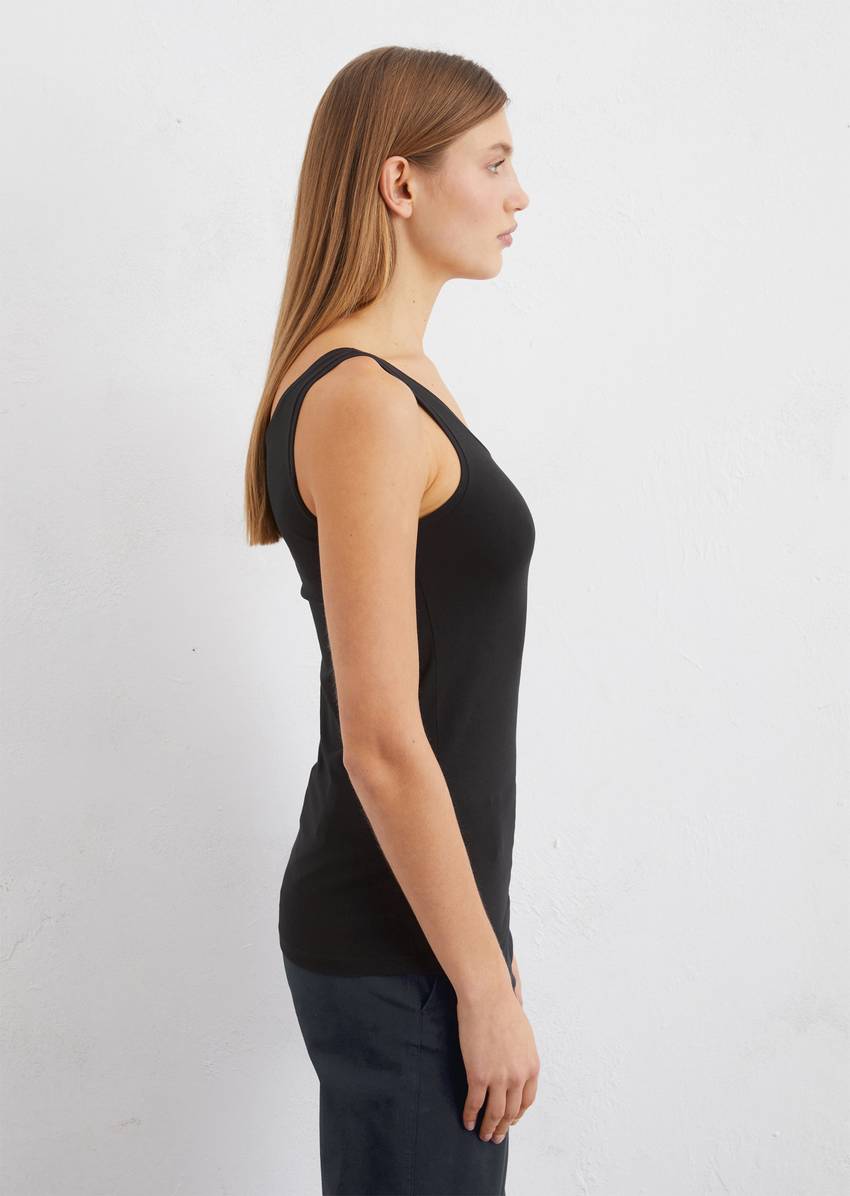 Tank top slim made from stretch single jersey