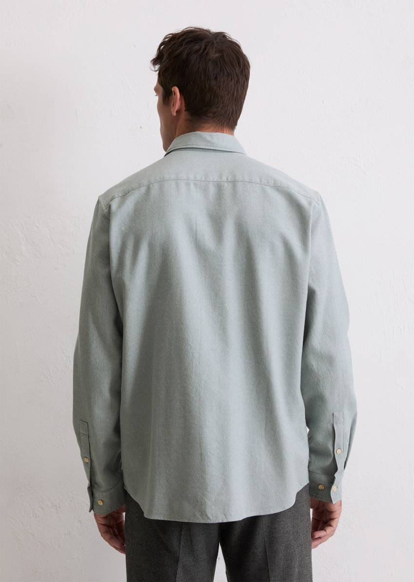 Regular shirt made from soft Grindle cotton fabric