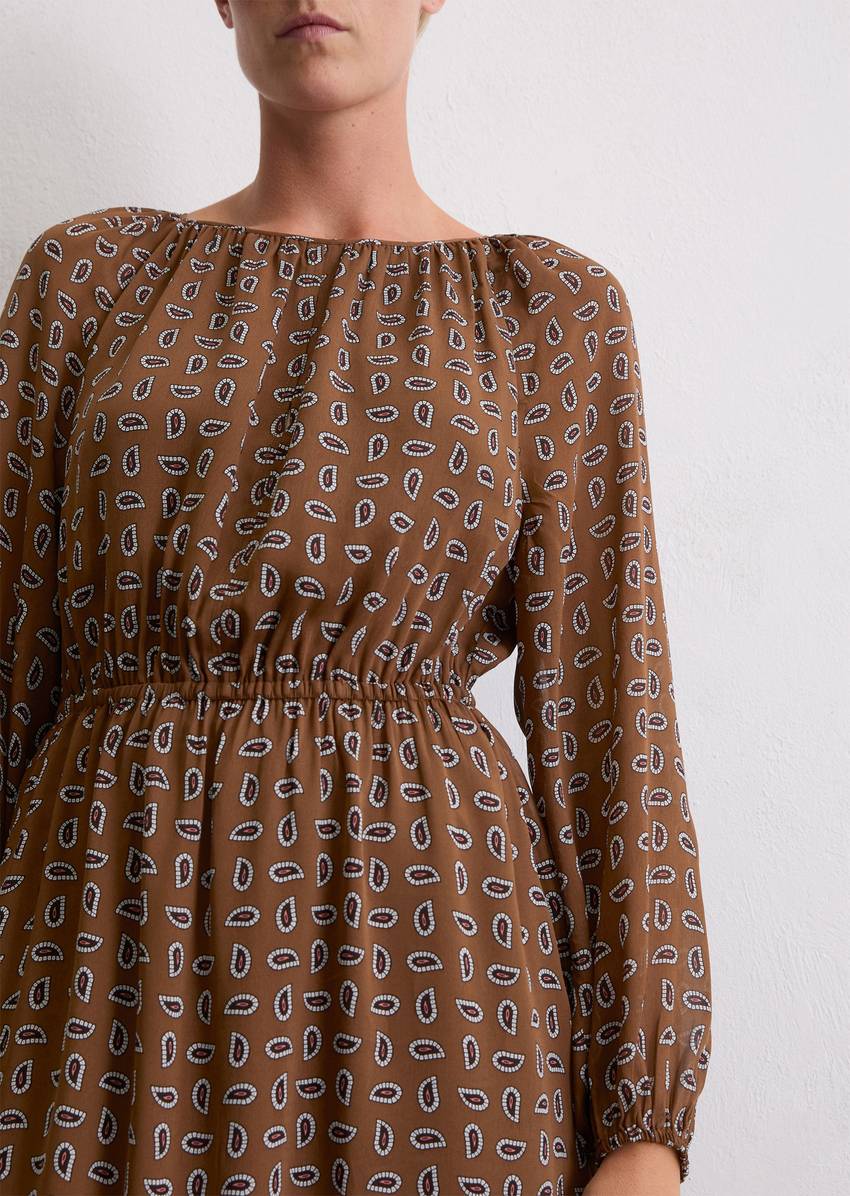 Dress relaxed made from viscose crepe