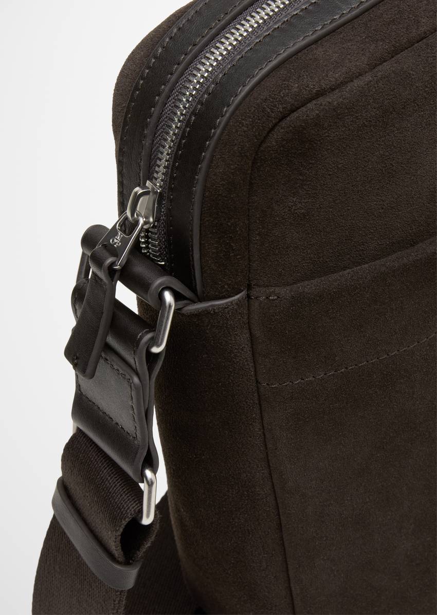 Shoulder bag medium made from high-quality suede