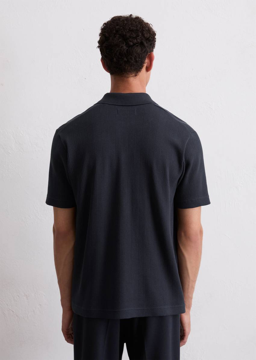 DfC polo shirt jersey regular with elastic ribbed structure