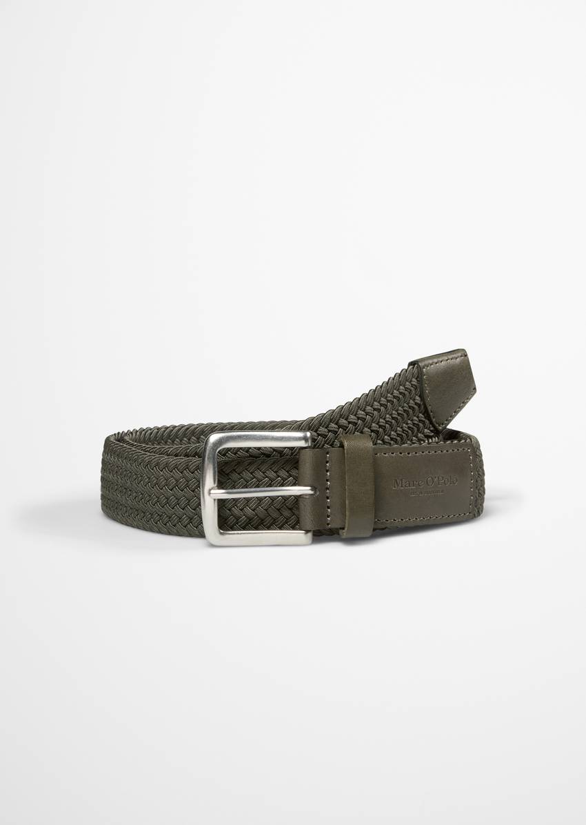 Braided belt Made from elastic recycled material