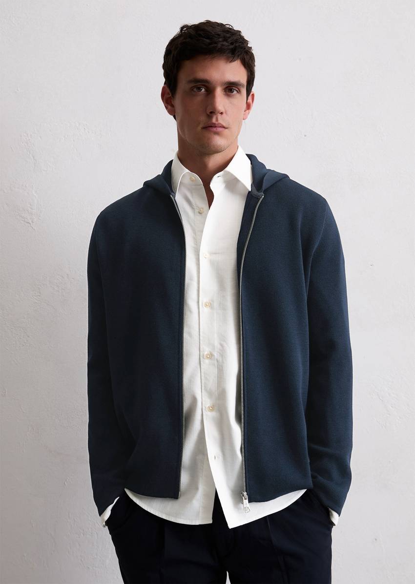 DfC hooded cardigan made from pure organic cotton