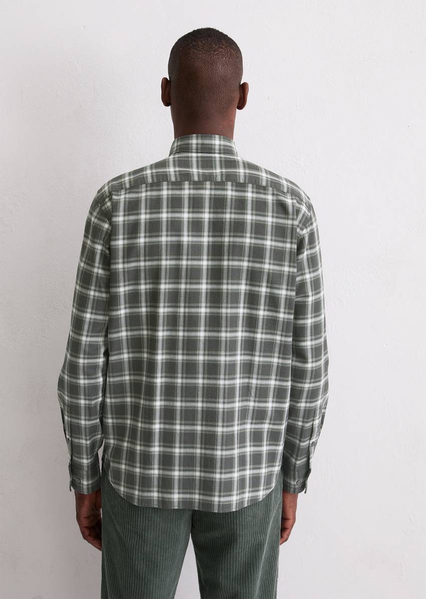 Regular shirt made from soft organic cotton flannel