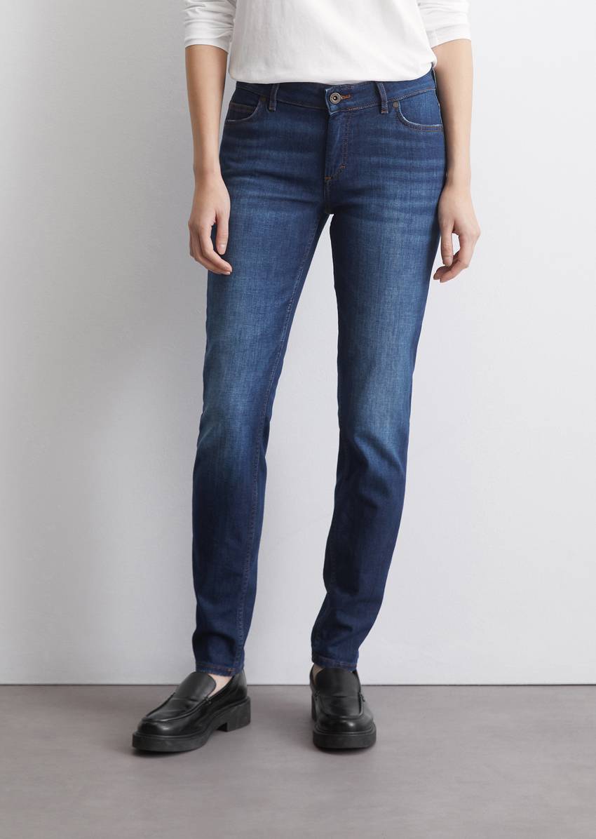 Jeans model Alby slim made from stretchy cashmere touch denim