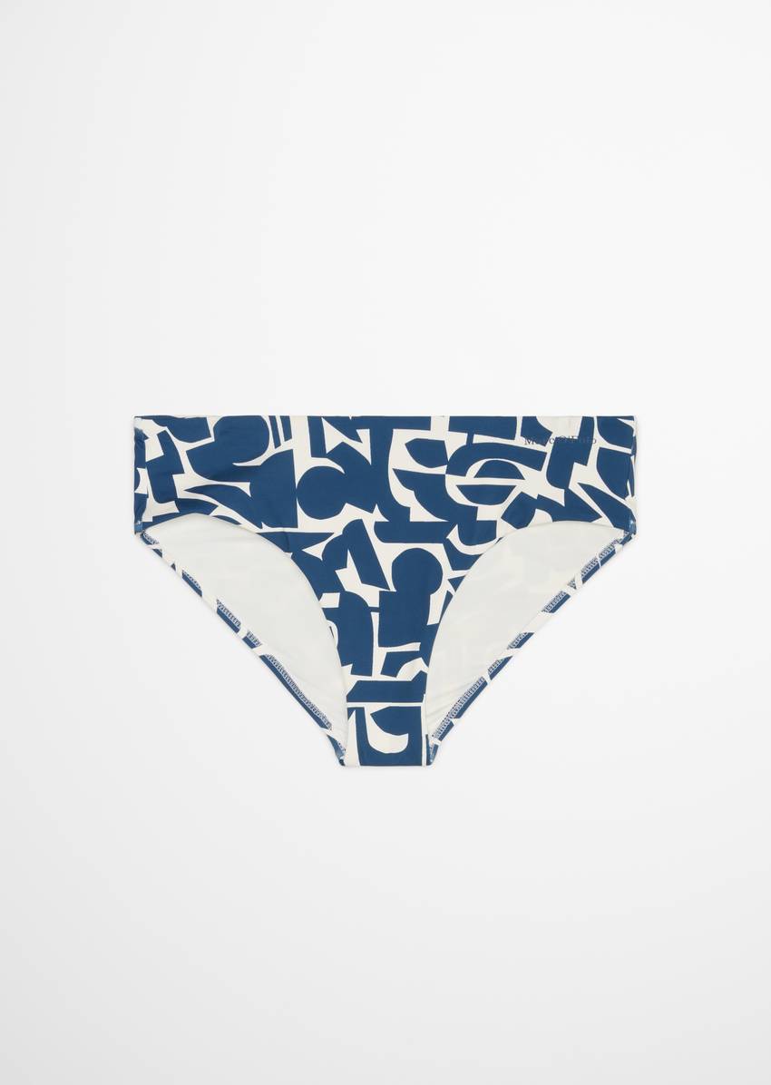 Bikini panty made from recycled material