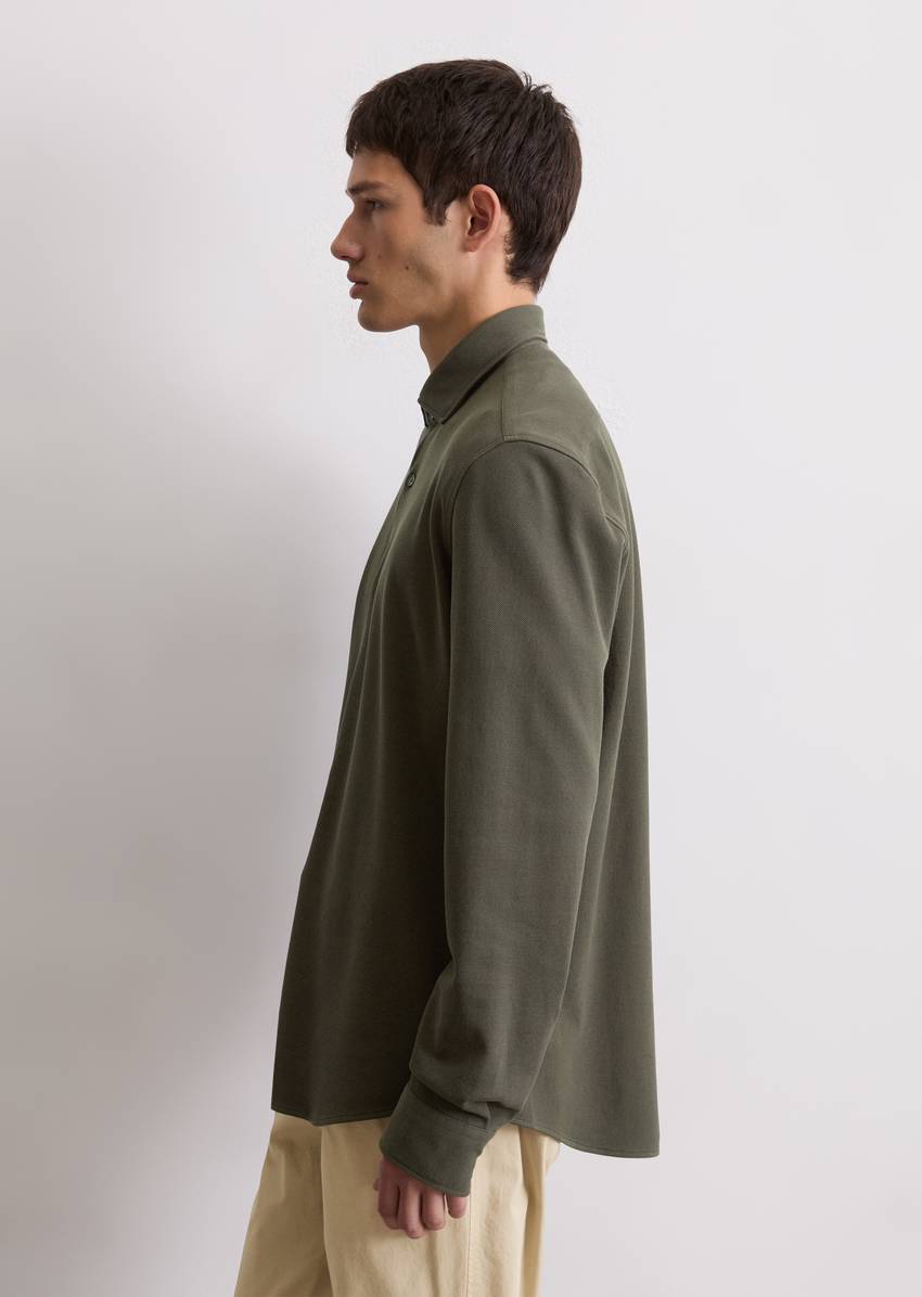 Shirt shaped made from organic cotton piqué