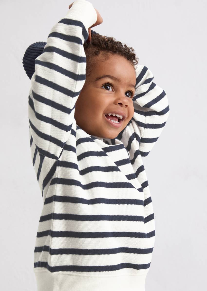 KIDS-BOYS sweatshirt made from textured jersey