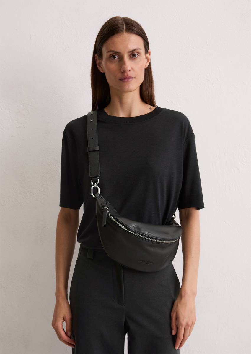 Fanny pack made from grained cowhide