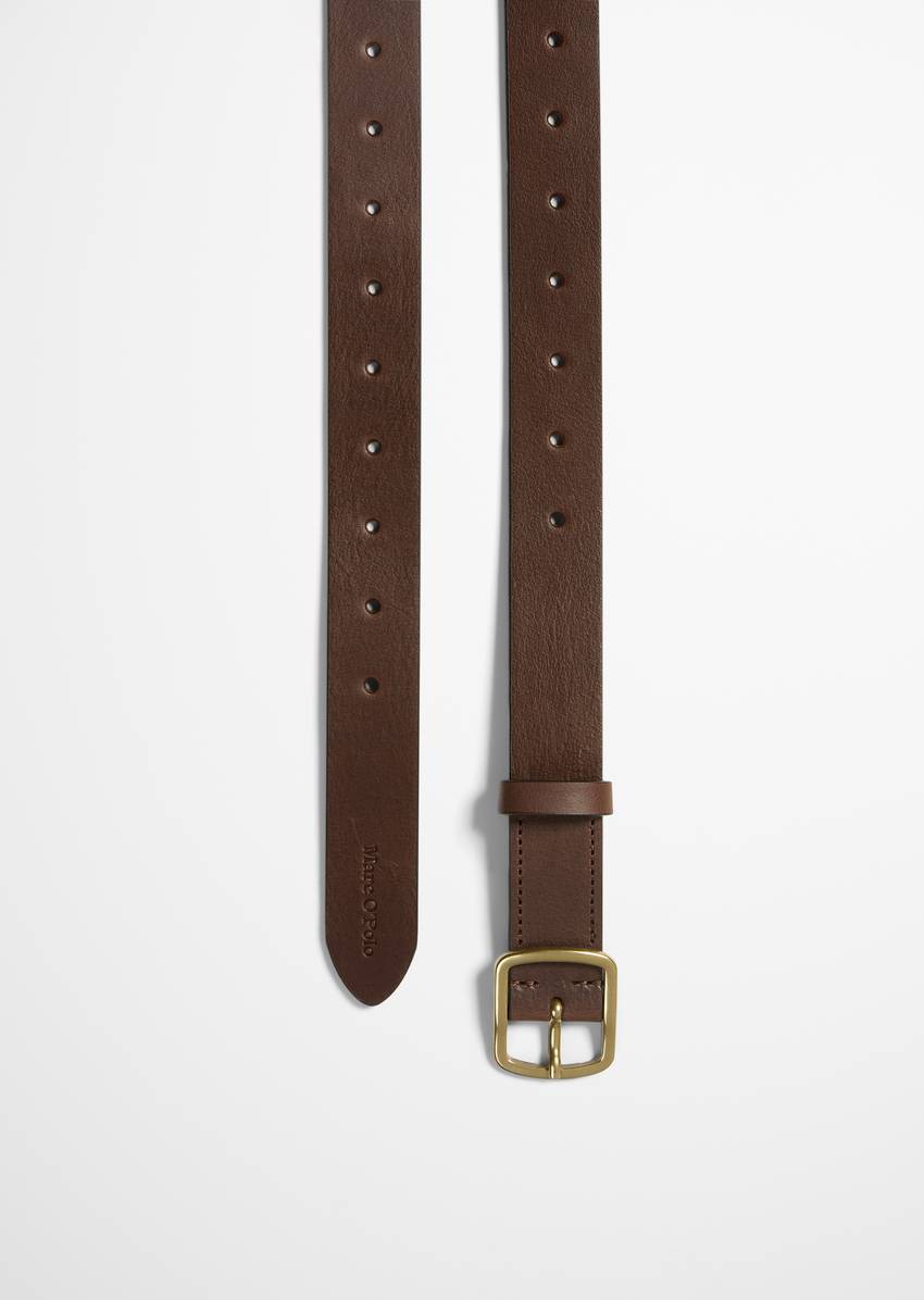 Belt with continuous holes for individual width