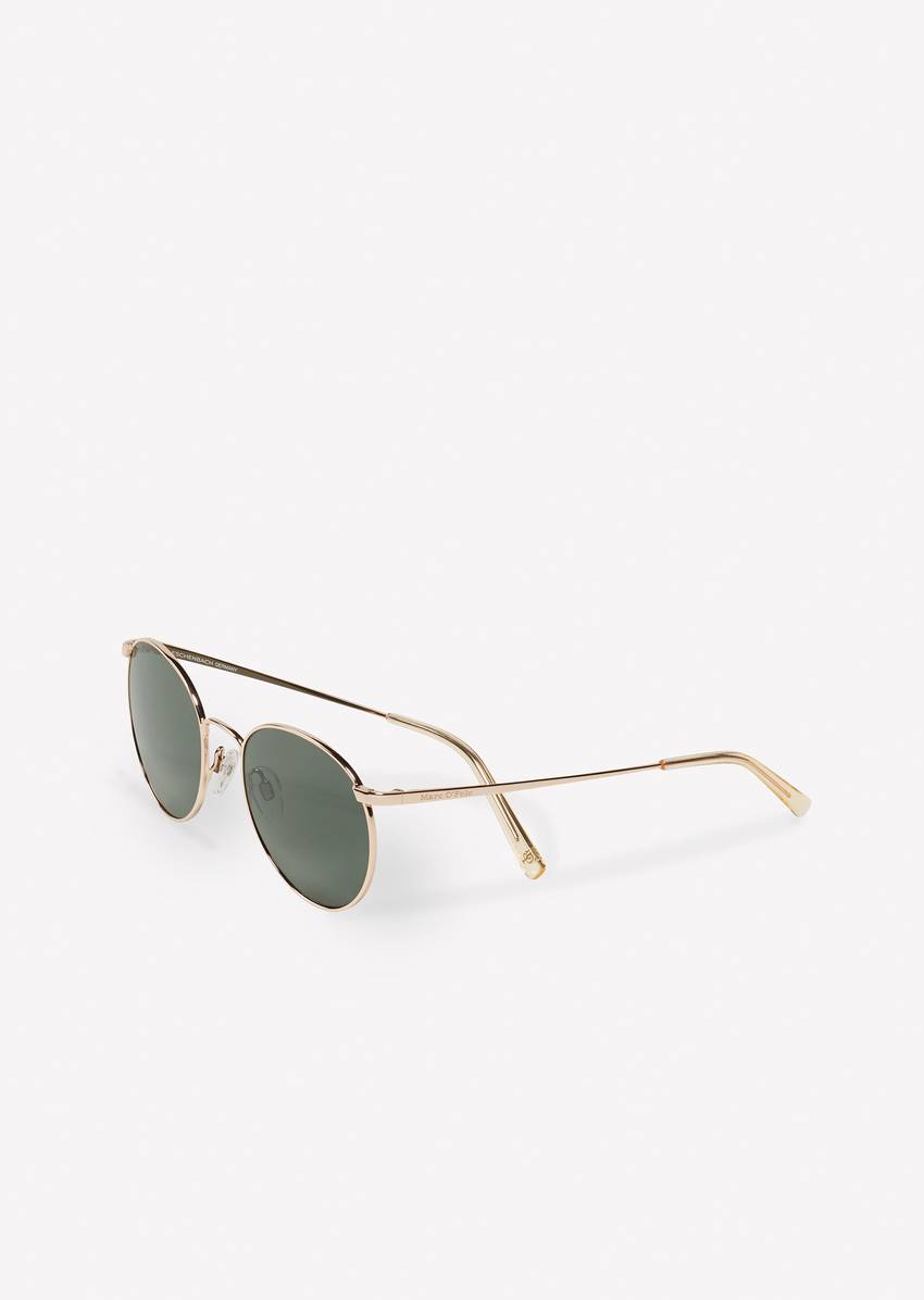 Unisex sunglasses with filigree metal frames
