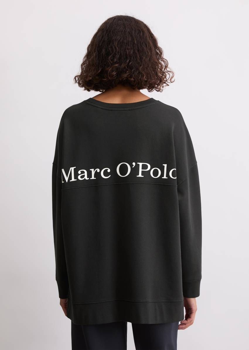 Logo sweatshirt loose made from organic cotton