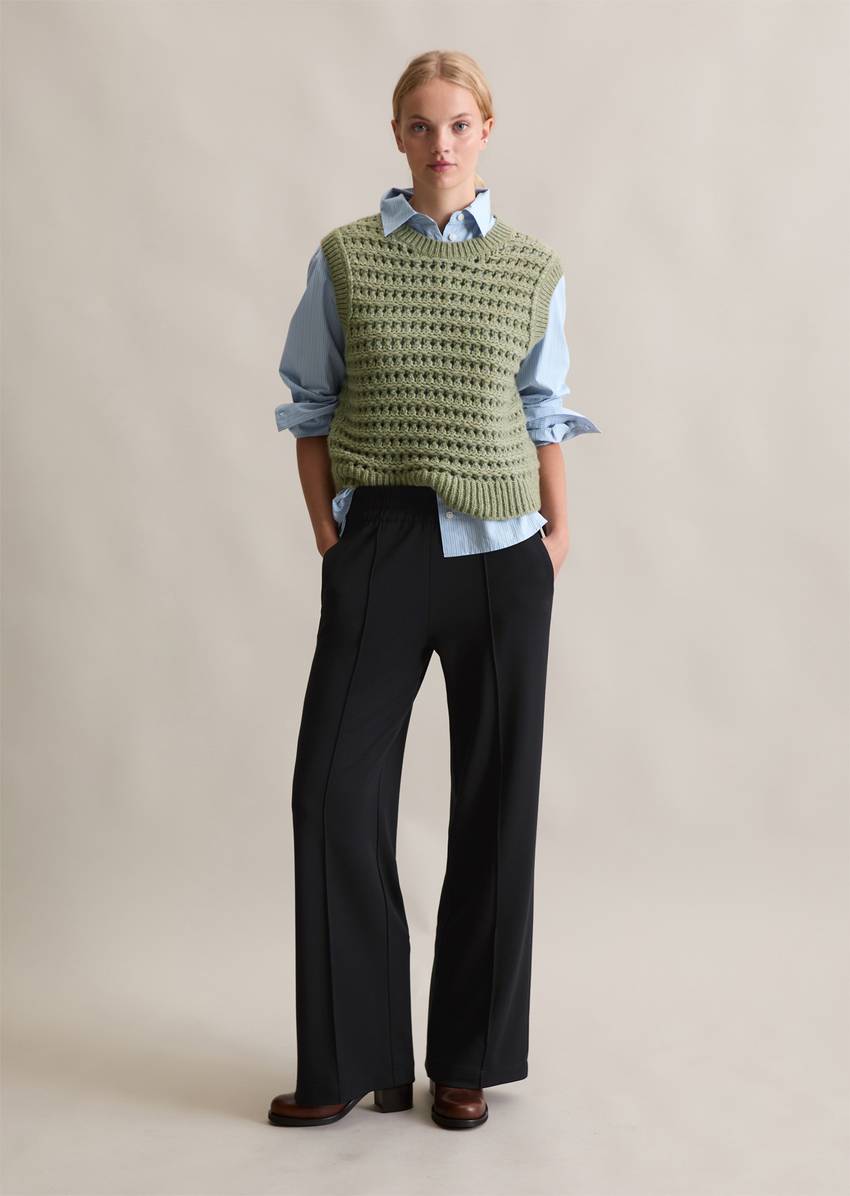 Jersey track pants regular made from a flowing modal blend