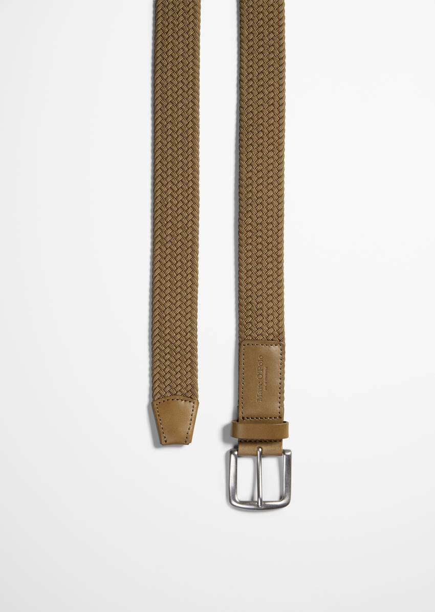 Braided belt Made from elastic recycled material