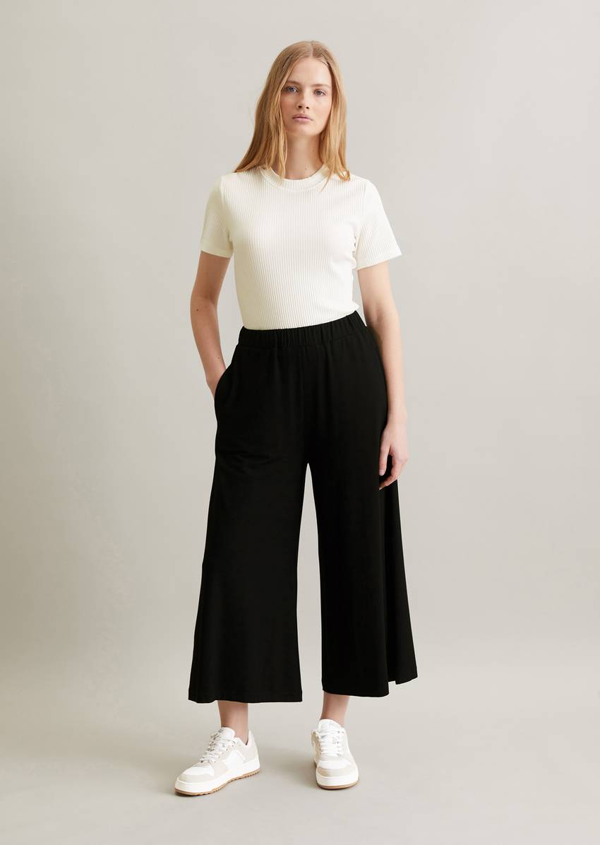 Wide jersey pants from LENZING™ ECOVERO™