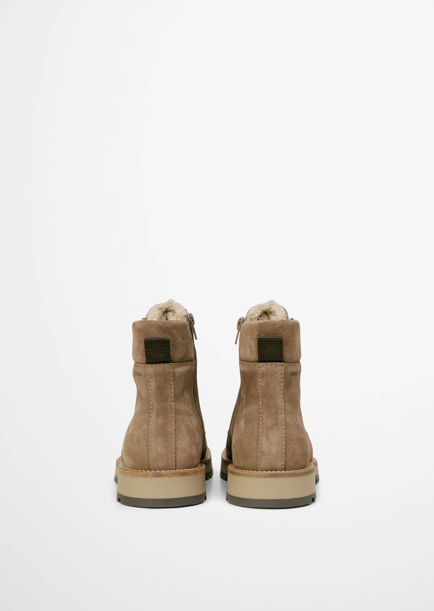 Lace-up boots model Jack with inside zipper