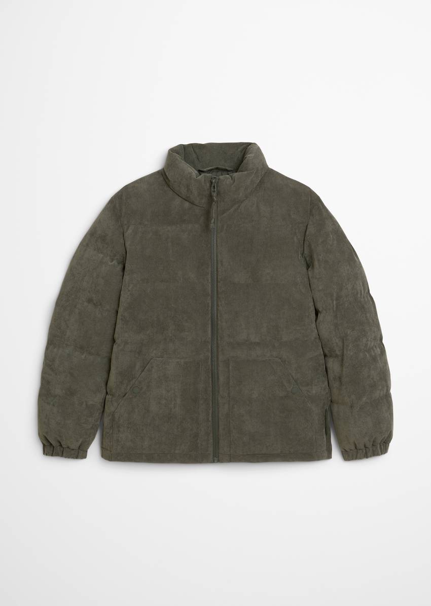 Quilted jacket regular made from soft corduroy