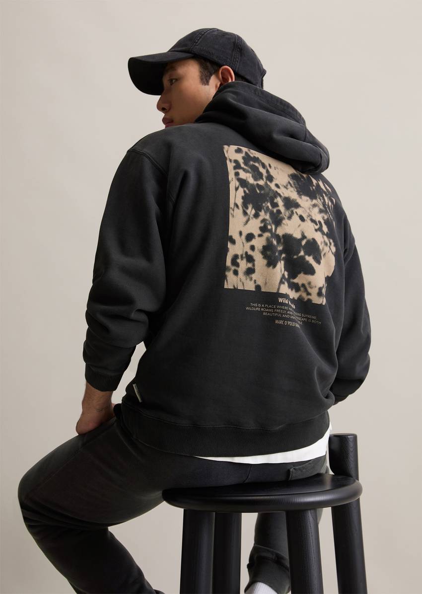 Hoodie relaxed made from soft touch organic cotton sweat