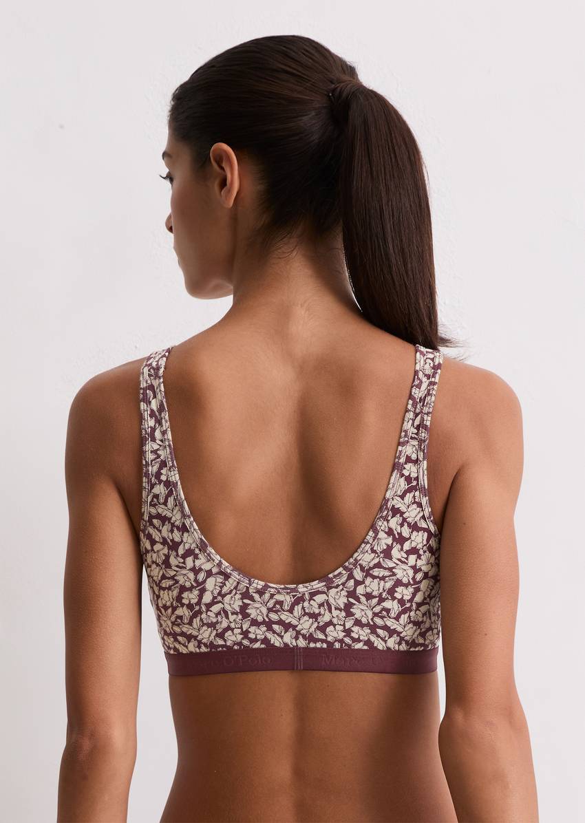 Bustier made from an organic cotton blend