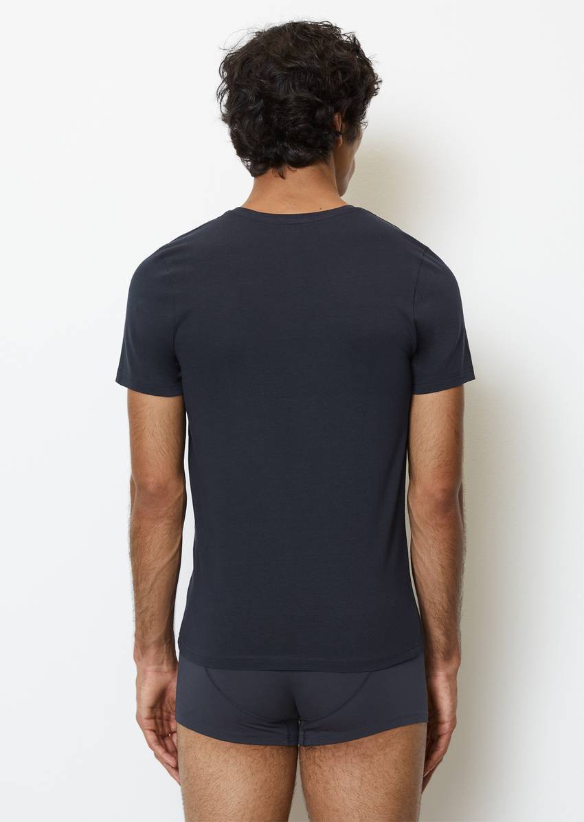 Lounge t-shirt with round neckline In set of 2