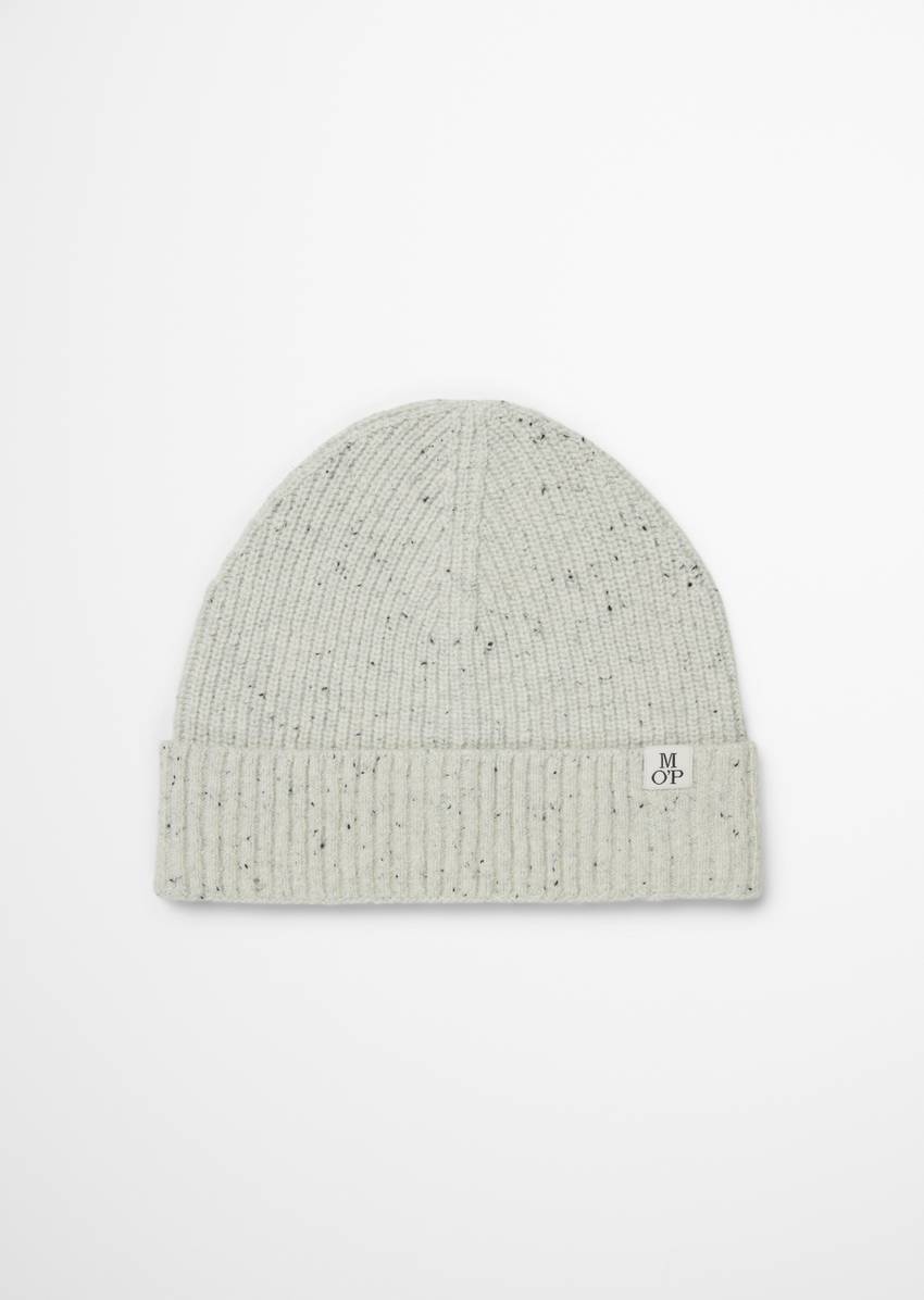 Cap made from a recycled dobby wool mix