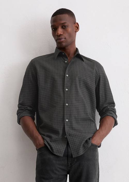 Regular shirt made from soft organic cotton flannel