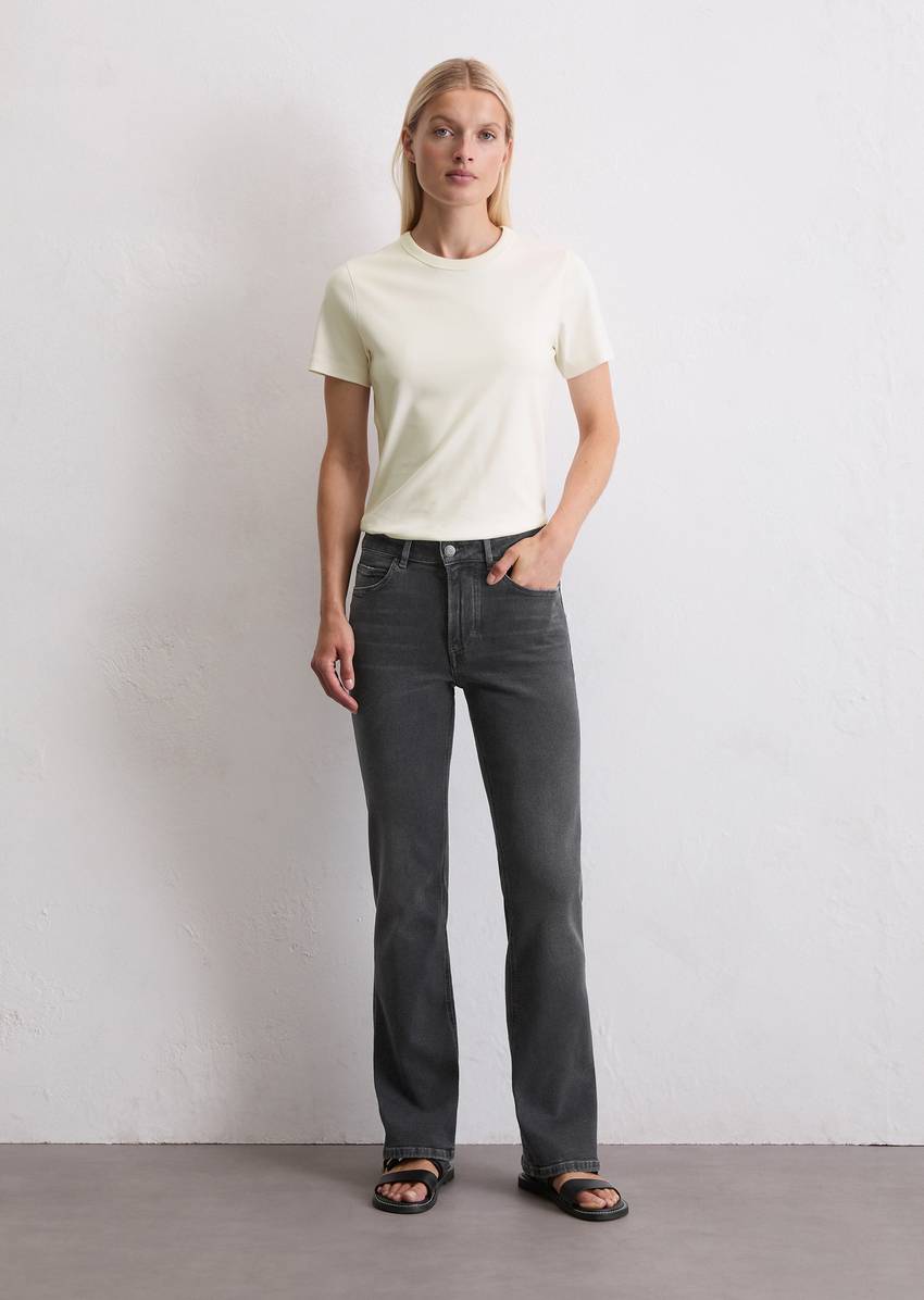 Jeans model Kiruna flared made from organic cotton blend stretch