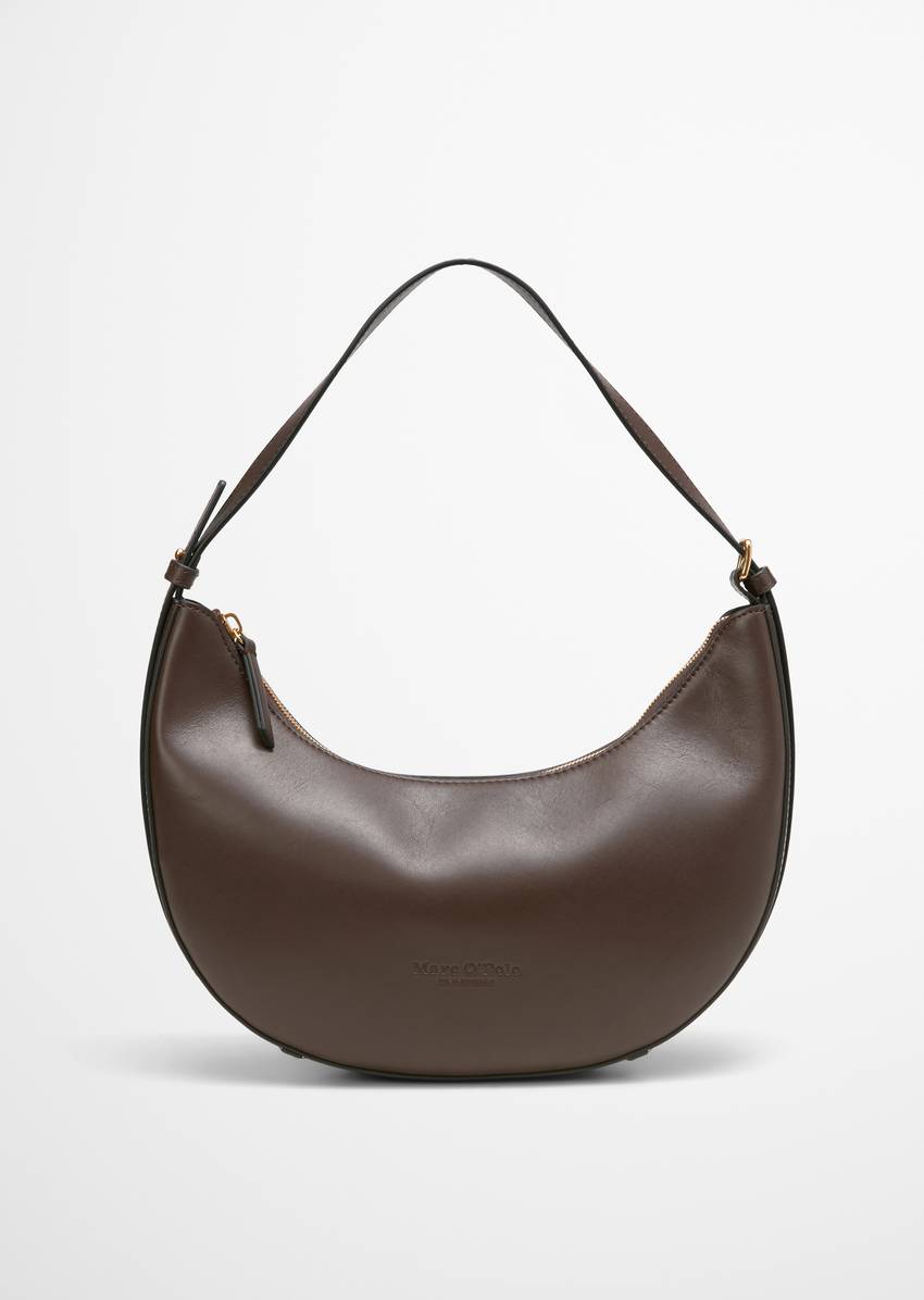 Crossbody bag small made from fine cowhide