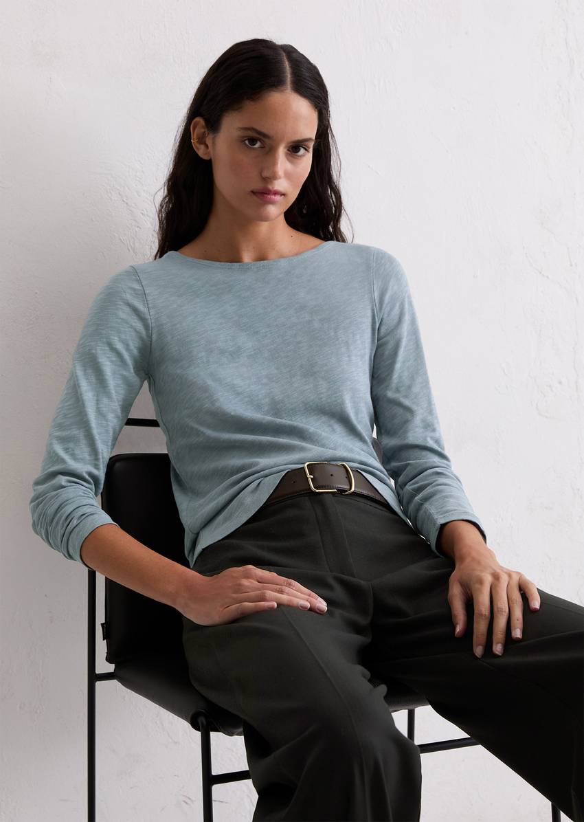 Longsleeve regular made from slub jersey