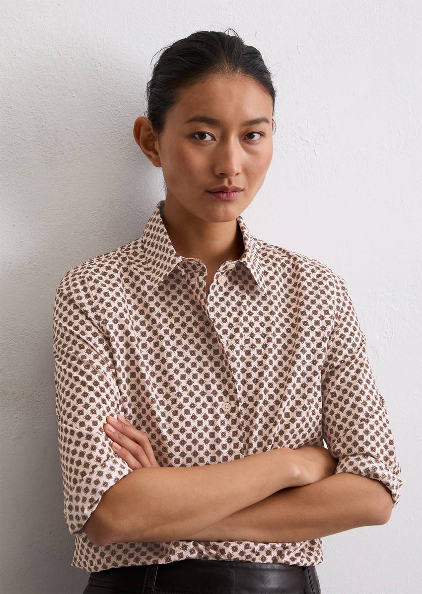 A-shape blouse made from papertouch poplin