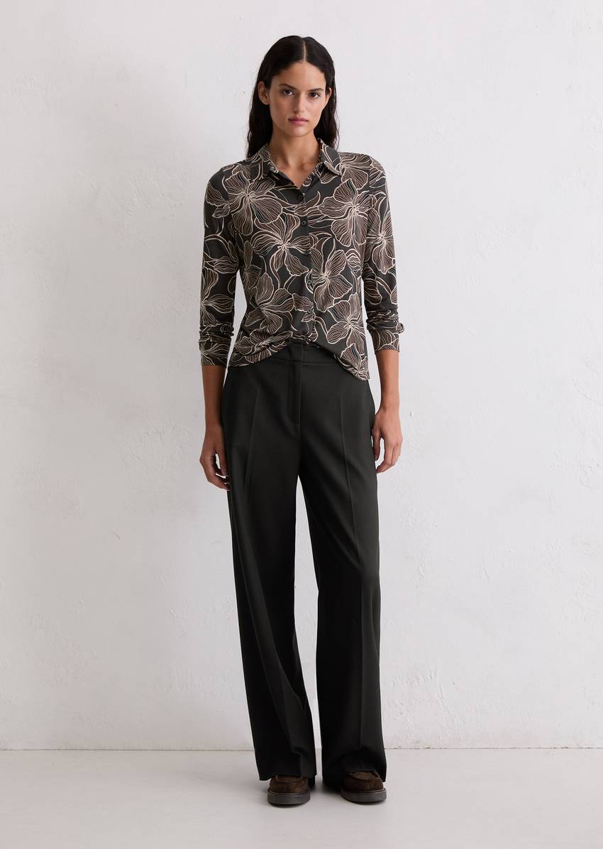 Regular jersey print blouse from LENZING™ ECOVERO™