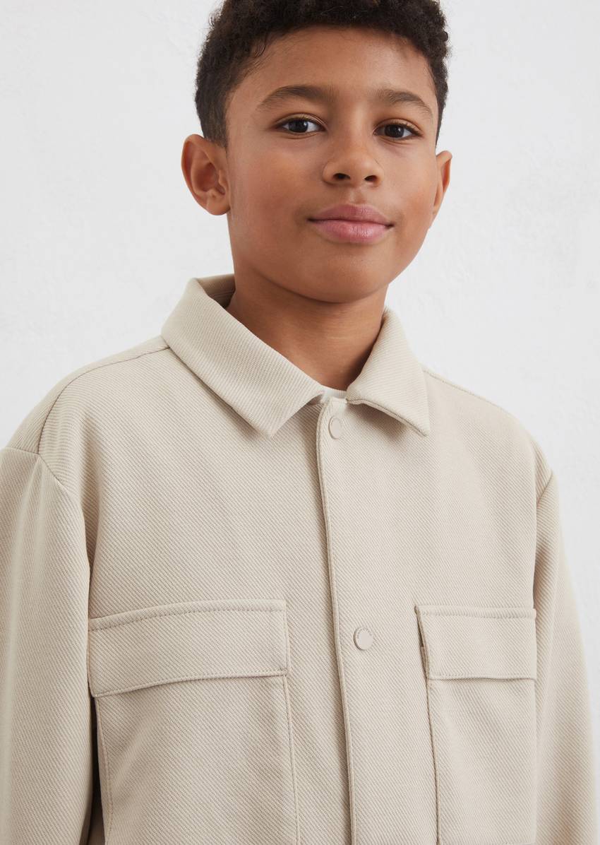 TEENS-BOYS made from textured sweat