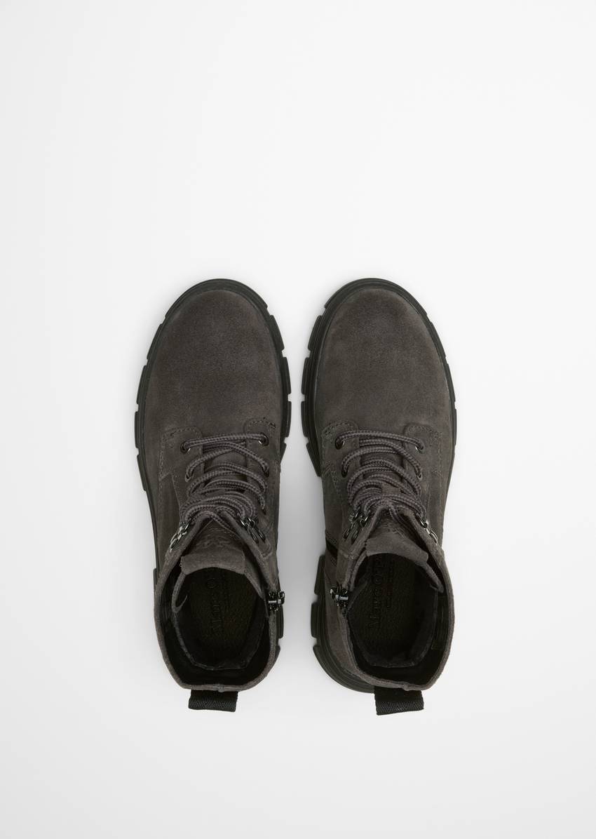 Lace-up boots model Josy with inside zipper