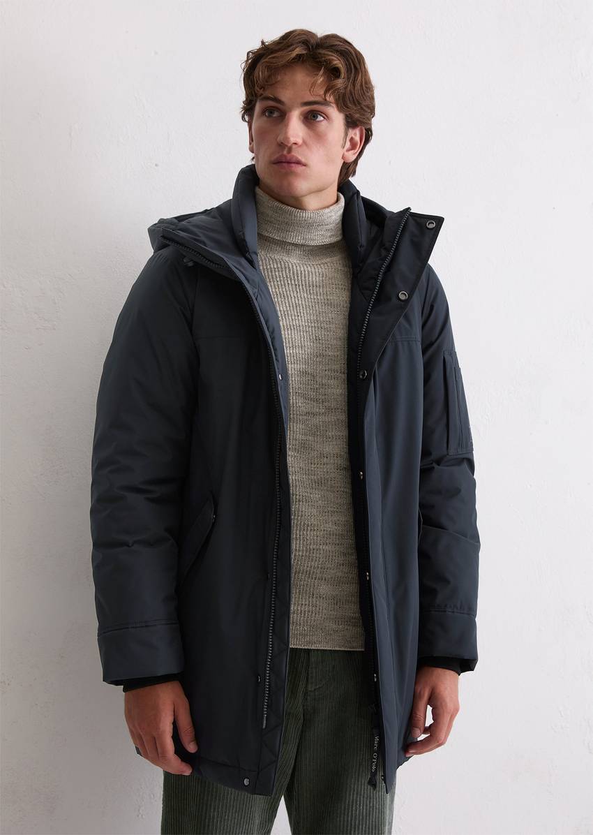 Regular hooded parka with soft padding from Unifi REPREVE®