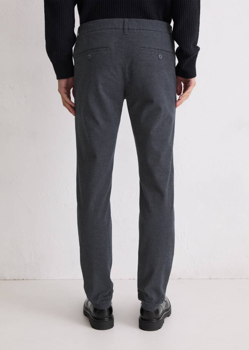 Chino model Stig shaped made from an organic cotton-lyocell mix