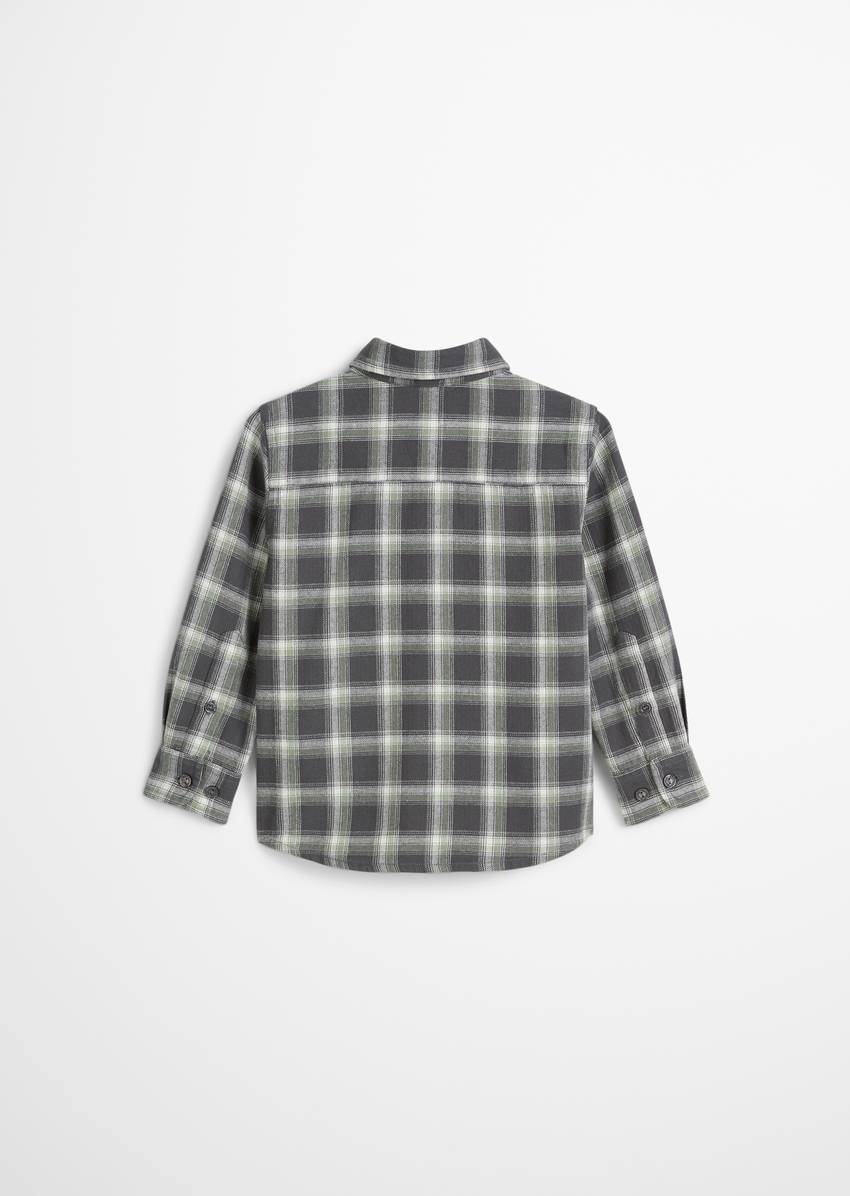 KIDS-BOYS shirt made of cotton in a flannel look